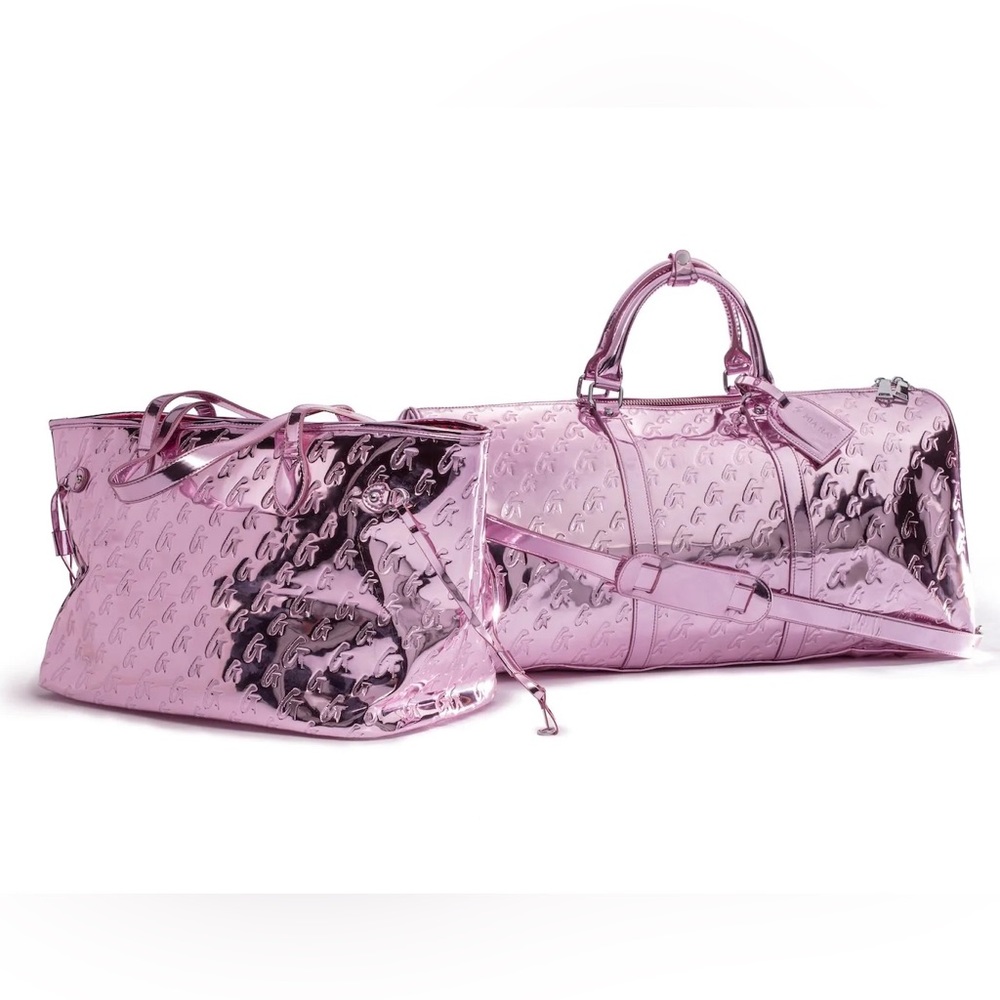 Glamaholic Lifestyle Monogram Travel Set Mirror Pink